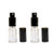 2PCS 15ml/0.5oz Empty Refillable Clear Glass Fine Mist Spray Bottles Perfume Sprayer Atomizer Travel Cosmetics Container Jar Pot Vials Holder Sample Storage for Fragrance Toner Pure Dew