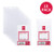 Deli 10 Pcs ID Card Badge Holder Clear Vertical Vinyl PVC with Waterproof Type Resealable Zip, Fits RFID/Proximity/Badge Swipe Cards or Credit Card/Driver's License