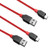 Fast Charging Micro USB Cable 6ft 2 Pack Long USB 2.0 A-Male to Micro B Cable, High Speed Data Sync Charge Cord Android Charger Cable for Samsung Galaxy S7 S6 Edge,Xbox,Echo Dot,Kindle,MP3 (Red)