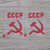 2X red 4'' CCCP Soviet Union Decal Sticker Car Vinyl Russian Hammer Sickle USSR
