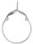 Raposa Elegance Sterling Silver Whale Tail Charm Holder (26 mm diameter)