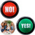 2 Packs Sound Button Yes No Button with Sound and Light Talking Button Funny Party Quiz Contest Answer Button Props Game Show Buzzers for Adults Teens Boys Girls