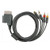 Nulink AV Composite & S-Video Cable for Microsoft Xbox 360, Xbox 360 Slim [Gray, 6Ft Long]
