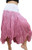 RaanPahMuang Brand White Waist Cotton Slide Tone Crinkle Gypsy Skirt, X-Large, Pink