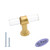 10 Pack | goldenwarm Brushed Brass Cabinet Knobs Acrylic Drawer Knobs - LS9165GD Acrylic Knobs for Kitchen Cabinets Dresser Cupboard Hardware Pulls Handles