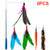 Depets Feather Teaser Cat Toy, Retractable Cat Wand Toy & 5PCS Assorted Teaser Refills with Bell, Interactive Catcher Teaser Toy Cat Feather Toy Funny Exercise for Indoor Cat and Kitten