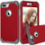 MAXCURY iPhone 7 Plus Case, (Heavy Duty) Three Layer Hybrid Sturdy Armor High Impact Resistant Protective Cover Case for iPhone 7 Plus in 5.5 inch (Red/Grey, iPhone 7 Plus)