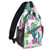 MOSISO Sling Backpack,Travel Hiking Daypack Pattern Rope Crossbody Shoulder Bag, Cactus