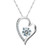 Sterling Silver Heart Necklace Engraved"Always My Sister Forever My Friend" Cubic Zirconia Pendant