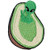 Alien in Avocado Patches Embroidered Applique Iron On Sew On Emblem