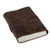 Handmade Leather Diary Journal - Antique Vintage Personal Sketchbook for Daily Travel Notepad - Notebook for Men and Women, Unline Blank Paper (Dark Brown 3)