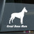 Great Dane Mom Sticker Vinyl Auto Window German Mastiff Profile