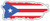 WickedGoodz Puerto Rico Vinyl Decal - Distressed Flag Bumper Sticker - Perfect Puerto Rican Gift