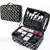 Travel Makeup Bag Organizer Makeup Train Case Portable Professional Cosmetic Makeup Artist Case Train Case Cosmetic Storage Bag EVA Adjustable Dividers Gift for Women Girls Medium Pattern