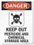 Smartsign S-8767-AL-18x24"Danger: Keep Out Pesticide/Chemical Storage Area" Aluminum Sign, 24" x 18"