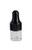 25Pcs Mini 1ML Empty Refillable Transparent Glass Essential Oil Bottles Perfume Cosmetic Liquid Aromatherapy Lotion Sample Storage Containers Vials Jars with Eye Dropper Dispenser, Black Screw Cap