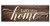 Let's Stay Home Rustic Wood Wall Sign 6x18 (Brown)