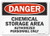 SmartSign "Danger - Chemical Storage Area, Authorized Personnel Only" Sign | 7" x 10" Aluminum