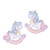 YOUOR 2 Pcs Cute Unicorn Embroidery Patch Iron on Sew on Decorative Applique (Style A)