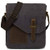 Small Messenger Bag,VASCHY Vintage Canvas Leather Lightweight Crossbody Bag