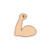 Winks For Days Flexed Biceps Muscle Emoji Embroidered Iron-On Patch