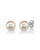 14K Gold 6.0mm AAAA Quality Round White Freshwater Cultured Pearl Stud Earrings Set for Women