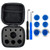 eXtremeRate 8 in 1 Metal Magnetic Blue Thumbsticks Analogue Joysticks Replacement Repair Kits for Xbox One S X Elite PS4 Slim Pro Controller with T8H Cross Screwdrivers