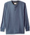 Wrangler Authentics Mens Long Sleeve Waffle Henley, vintage indigo, Large