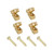 Timiy Pack of 4 Pcs Guitar Vintage Roller String Trees Retainers String Guides with Screws Replacement  Gold