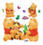 B Winnie The Pooh and Tigger Stick Nursery Baby Wall Sticker Decal