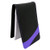 Jotter Note Pad with Card Pocket   Mini Business Memo Pad Holder   Pocket Memo Pads Book Cover for Business Professionals   Pocket Notebook Jotter 40 Page Lined Notepad  Black with Purple