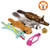 AZSSMUK Squeaky Dog Toys no Stuffing Dog Toy   Pet Dog Rope Chew Squeaking Toys   Plush Animals Dog Puppy Toys Set for Small Medium Large Durable Dog Toys Dogs Pack of 6