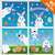 Blulu 90 Pieces Easter Decorations Easter Eggs Bunny Stickers Easter Window Stickers Bunny Decals Easter Door Floor Window Decor Home Party Ornaments