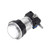 uxcell Game Push Button 335mm Round 12V LED Illuminated Push Button Switch with Micro Switch for Arcade Video Games White 1pcs