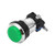 uxcell Game Push Button 33mm Round 12V LED Illuminated Push Button Switch with Micro Switch for Arcade Video Games Green 1pcs