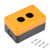 uxcell Push Button Switch Control Station Box 22mm 2 Button Holes Yellow Black