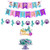 Mermaid Birthday Decorations Mermaid Party Supplies and Decorations Mermaid Happy Birthday Banner   Hanging Swirl   Mermaid Cake Topper Girl s Birthday Mermaid Theme Party Baby Shower Decorations