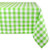 DII Checkered Collection Tabletop Tablecloth 60x84 Green Apple