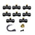 Hylaea Brass Misting Nozzle 9 Mist Nozzle   8 Misting Seats   1 Plug   10 Cable Ties for Misting Cooling System