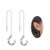 SLUYNZ 925 Sterling Silver Wave Cuff Earrings Wrap Tassel Earrings for Women Teen Girls Threader Earrings Chain silver