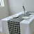 Zdada Buffalo Check Table Runner   12x144inch Polyester Checkered Table Runner Black and White for Banquet Home Camping