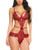Avidlove Lingerie for Women Lace Teddy Bodysuit Strappy Lingerie One Piece Babydoll