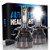ECCPP H1 LED Headlight Bulb Hi Lo Beam White Headlamp Conversion Kit   80W 6000K 9600Lm 12xCSP Chips   1 Year Warranty Pack of 2