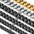 3mm 316L Stainless Steel Miami Curb Cuban Chains Necklaces Hip Hop Punk Jewelry Black Thick Choker Chain Necklace for Men   Women 14 inches 3mm 316L Stainless Steel Miami Curb Cuban Chains Necklaces Hip Hop Punk Jewelry Black Thick Choker Chain Necklace for Men   Women 14 inches