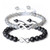 COAI Infinity Charm Labradorite and Onyx Relationship Couple His and Hers Bracelet