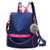 Women Backpack Purse Nylon Anti theft Fashion Casual Lightweight Travel School Shoulder Bag Navy Blue