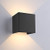 ETiME Modern Wall Sconce Lights 394  LED Adjustable Exterior Porch Wall Mounted Lighting Fixtures Warm White 3000K Wall Sconces Aluminum Waterproof Wall Light Decor  7W Black Warm Light
