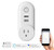 COOLOUS Smart Plug WiFi Mini Smart Outlet USB Electrical Socket APP Control Voice Control Plug Socket Timing Function Compatible with Alexa Google Home and IFTTT
