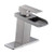 Bathroom Faucet Sink Brushed Nickel Waterfall Single Handle Vanity Modern Bath Faucets Satin One Hole Lever Basin Lavatory Deck Mount Mixer Tap Commercial Supply Hose Lead Free by Homevacious
