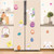 IARTTOP Adorable Easter Bunny Wall Sticker Lovely Rabbit Wall Decal for Kids Room Nursery Decor Colorful Eggs Flowers Stickers Easter Party Window Clings Decoration